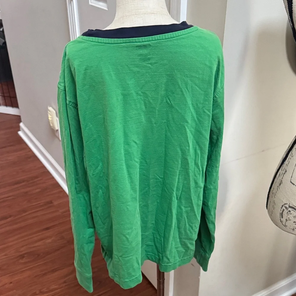 🫎 Gymboree Green Moose Graphic Long Sleeve Tee